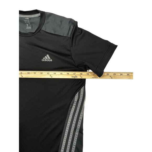 Adidas Mens Athletic T-Shirt With Stripe Design & Logo Lightweight Size S - Picture 5 of 7